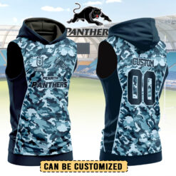 Auspiritmerch Penrith Panthers Personalized Hooded Tank Top Gift For Fans - Blue