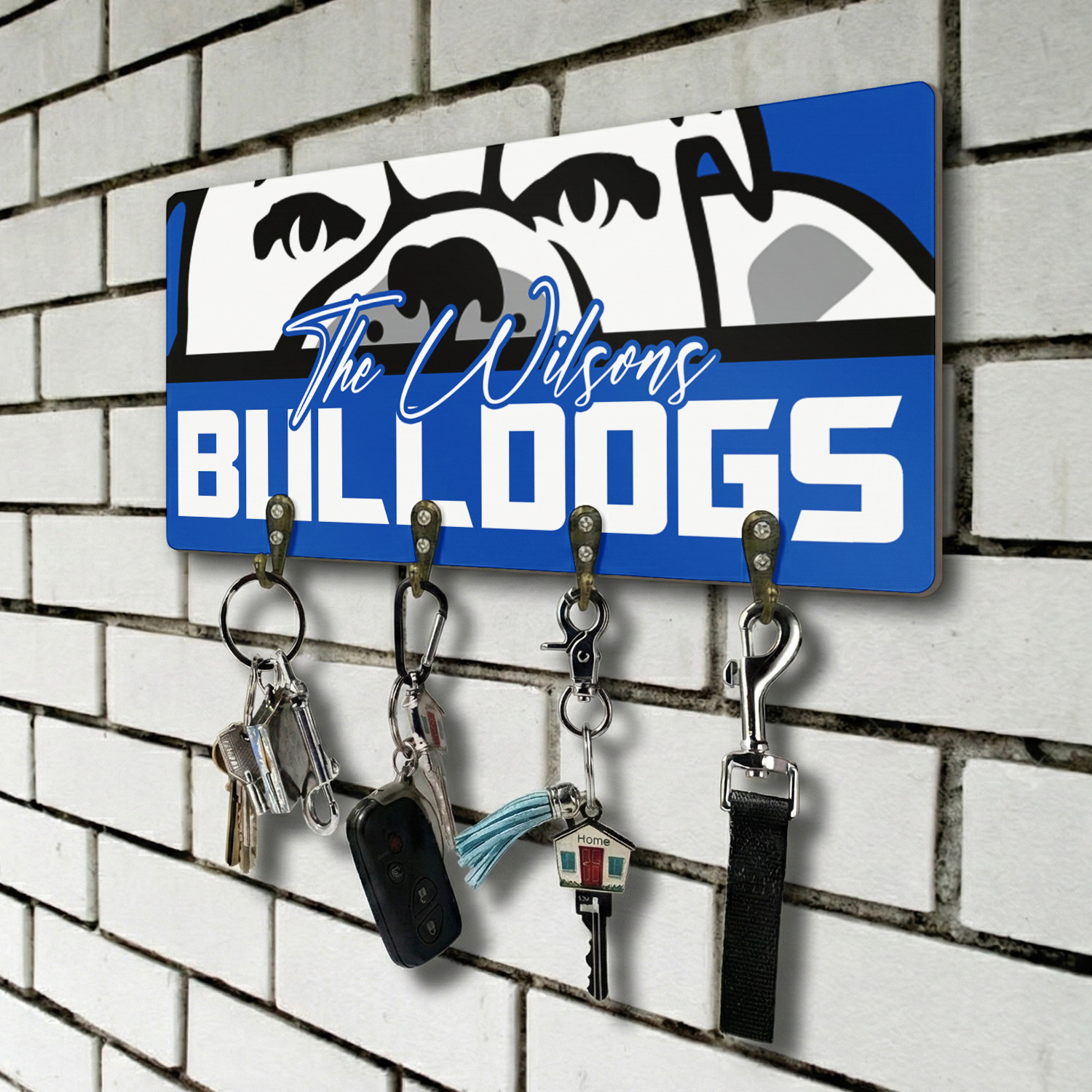 Auspiritmerch Canterbury-Bankstown Bulldogs Personalized Key Holder Gifts For Fans