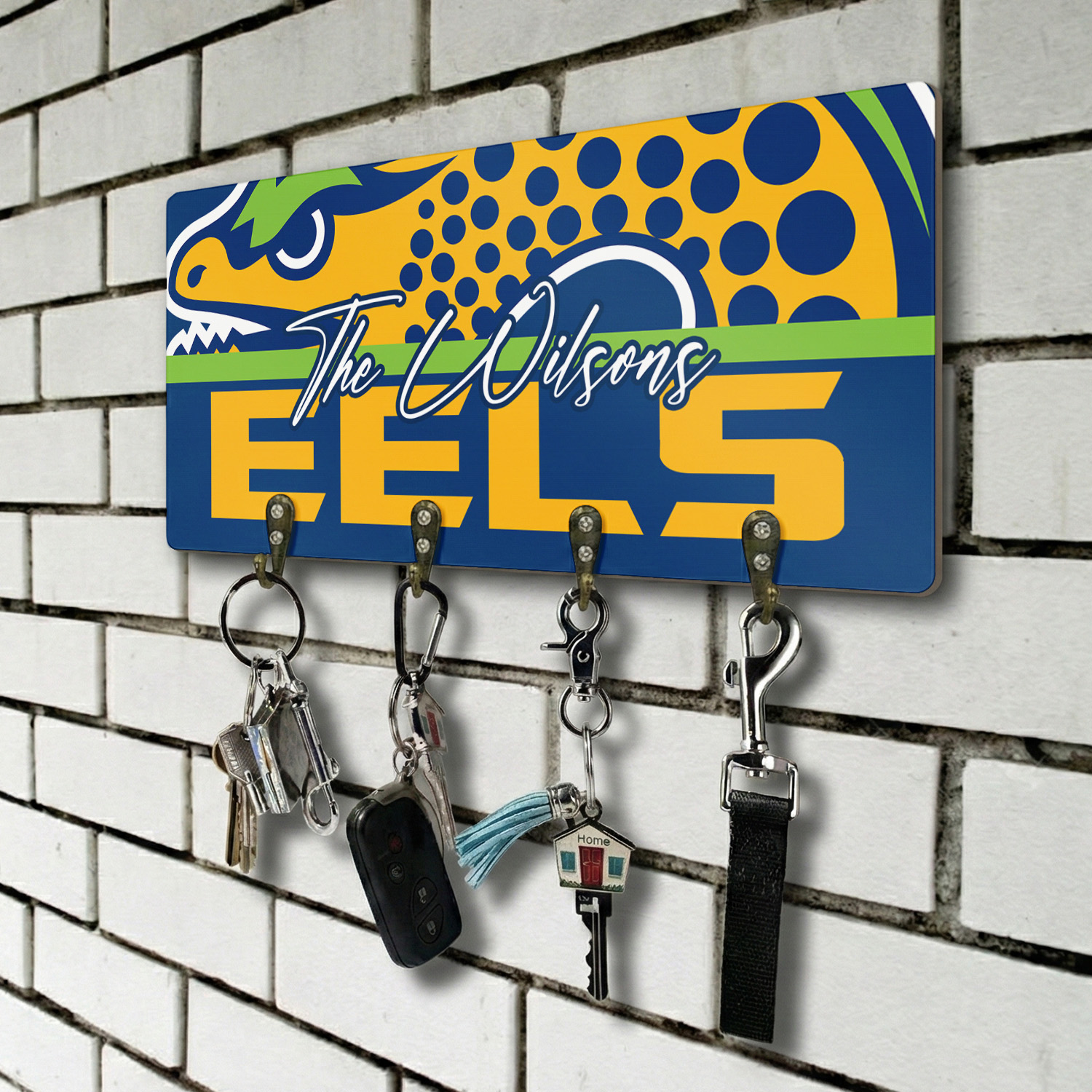 Auspiritmerch Parramatta Eels Personalized Key Holder Gifts For Fans