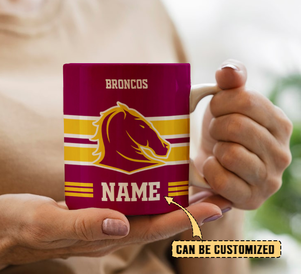 Auspiritmerch Brisbane Broncos Personalized Mug Gift For Fans
