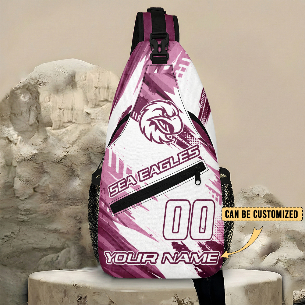 Auspiritmerch Manly Warringah Sea Eagles Personalized Sling Bags Gift For Fans