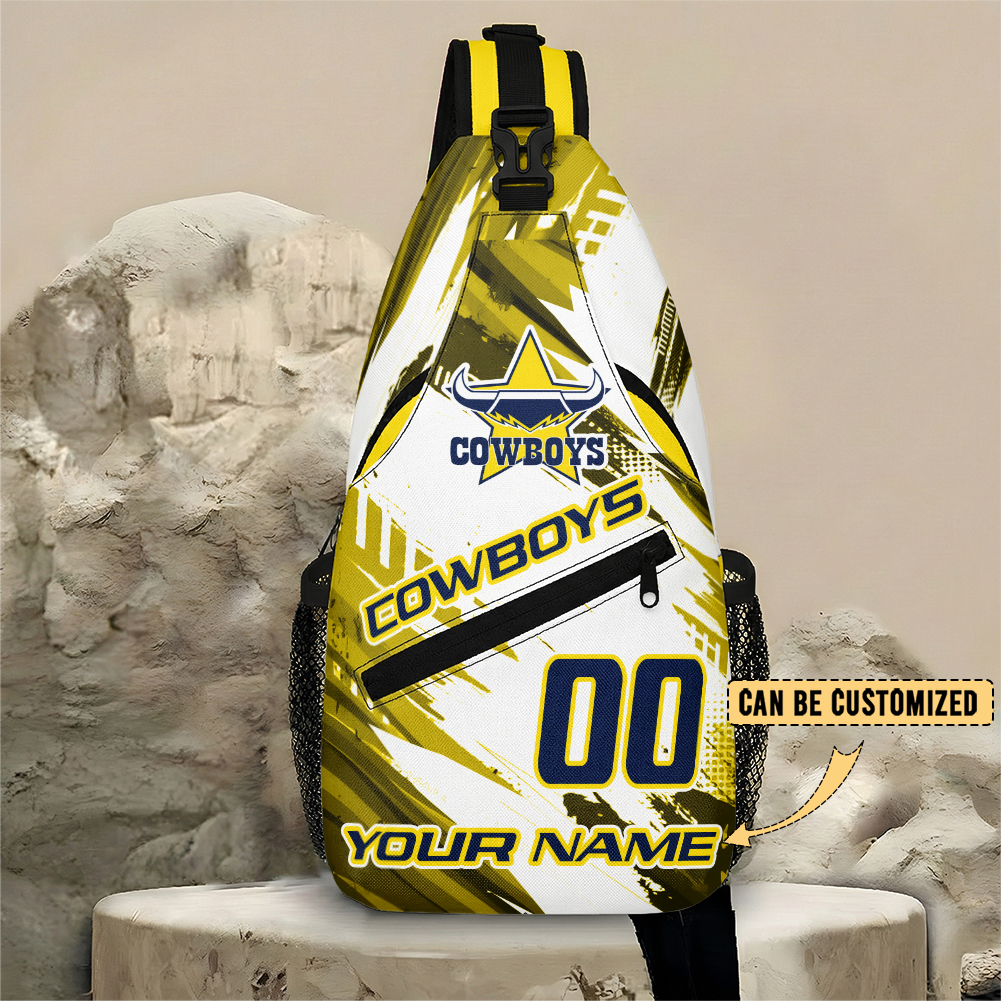 Auspiritmerch North Queensland Cowboys Personalized Sling Bags Gift For Fans