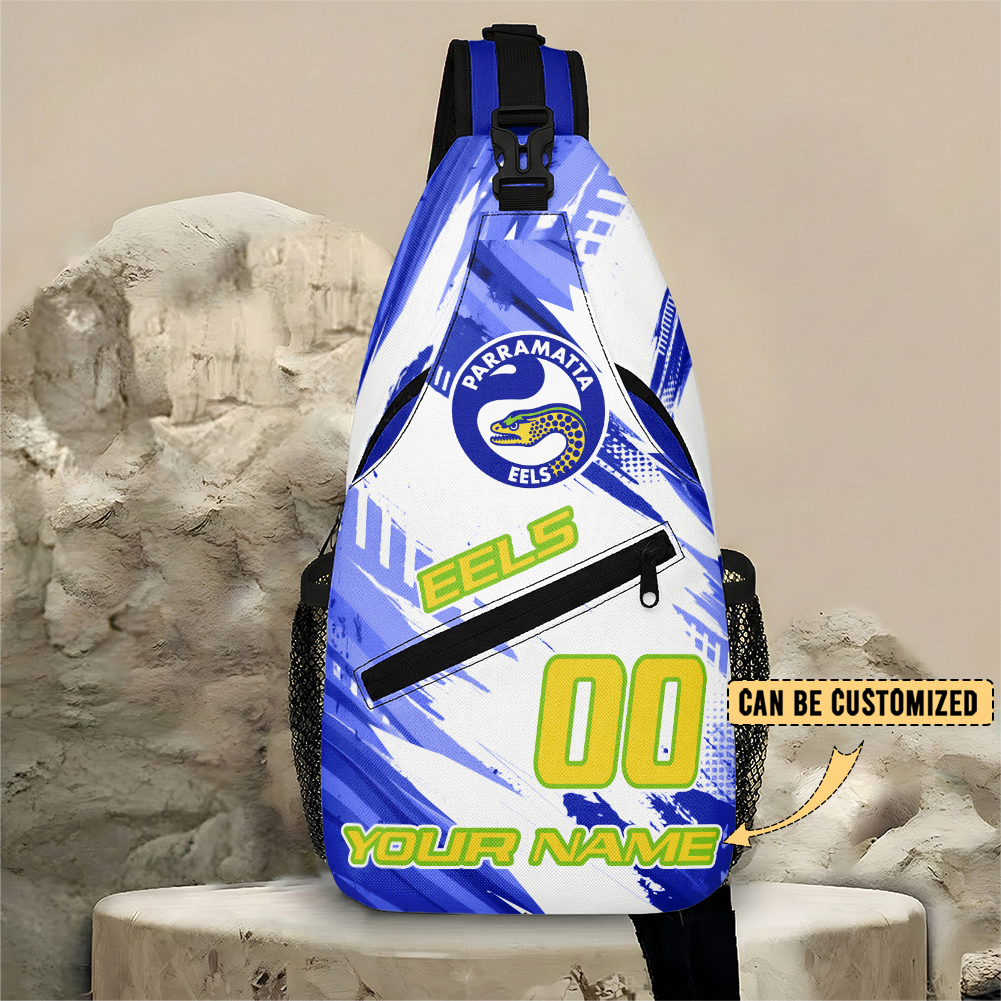 Auspiritmerch Parramatta Eels Personalized Sling Bags Gift For Fans