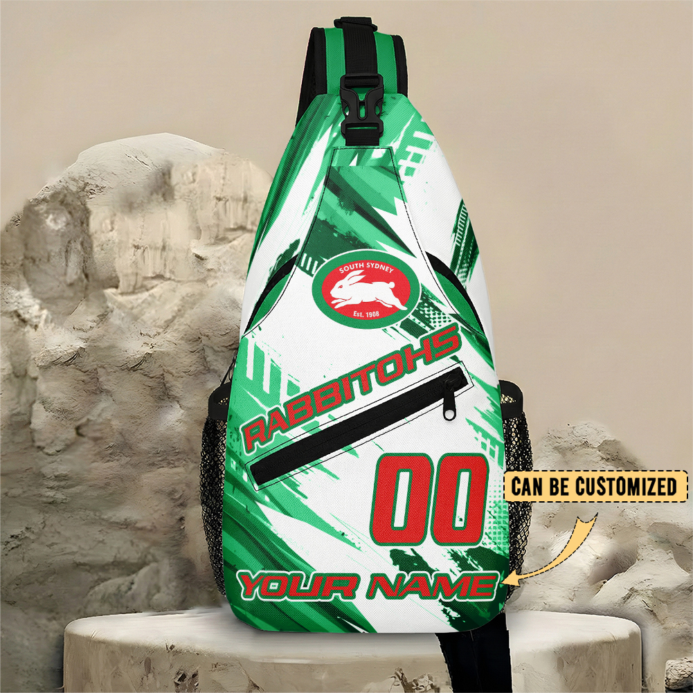 Auspiritmerch South Sydney Rabbitohs Personalized Sling Bags Gift For Fans