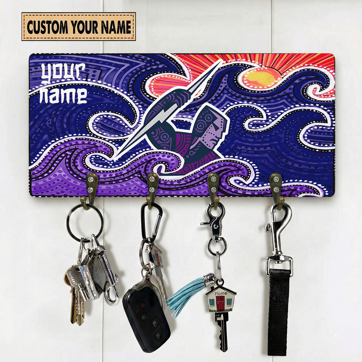Auspiritmerch Melbourne Storm Personalized Key Holder Gifts For Fans