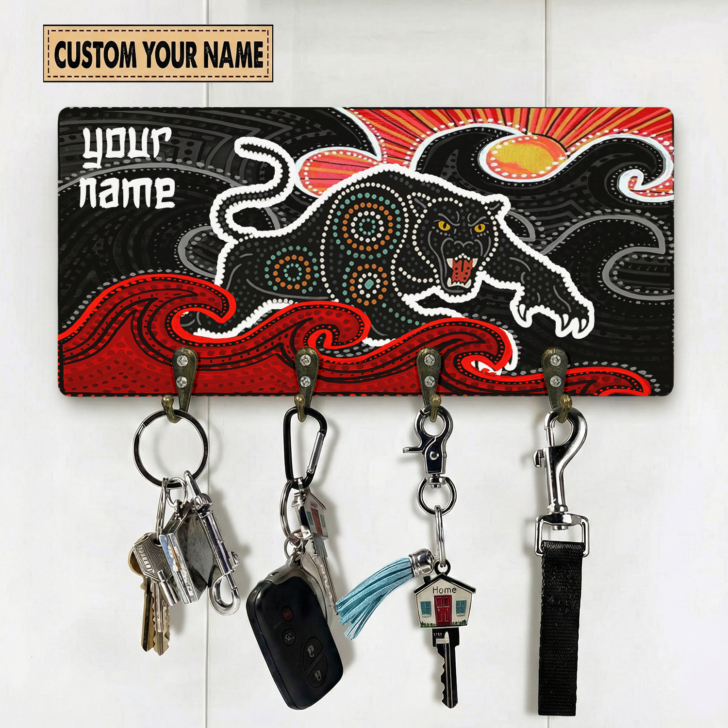 Auspiritmerch Penrith Panthers Personalized Key Holder Gifts For Fans