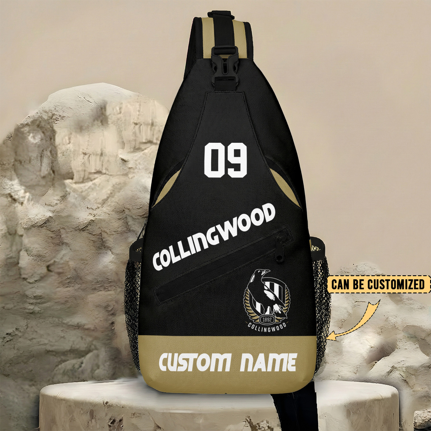 Auspiritmerch Collingwood Magpies Personalized Sling Bags Gift For Fans