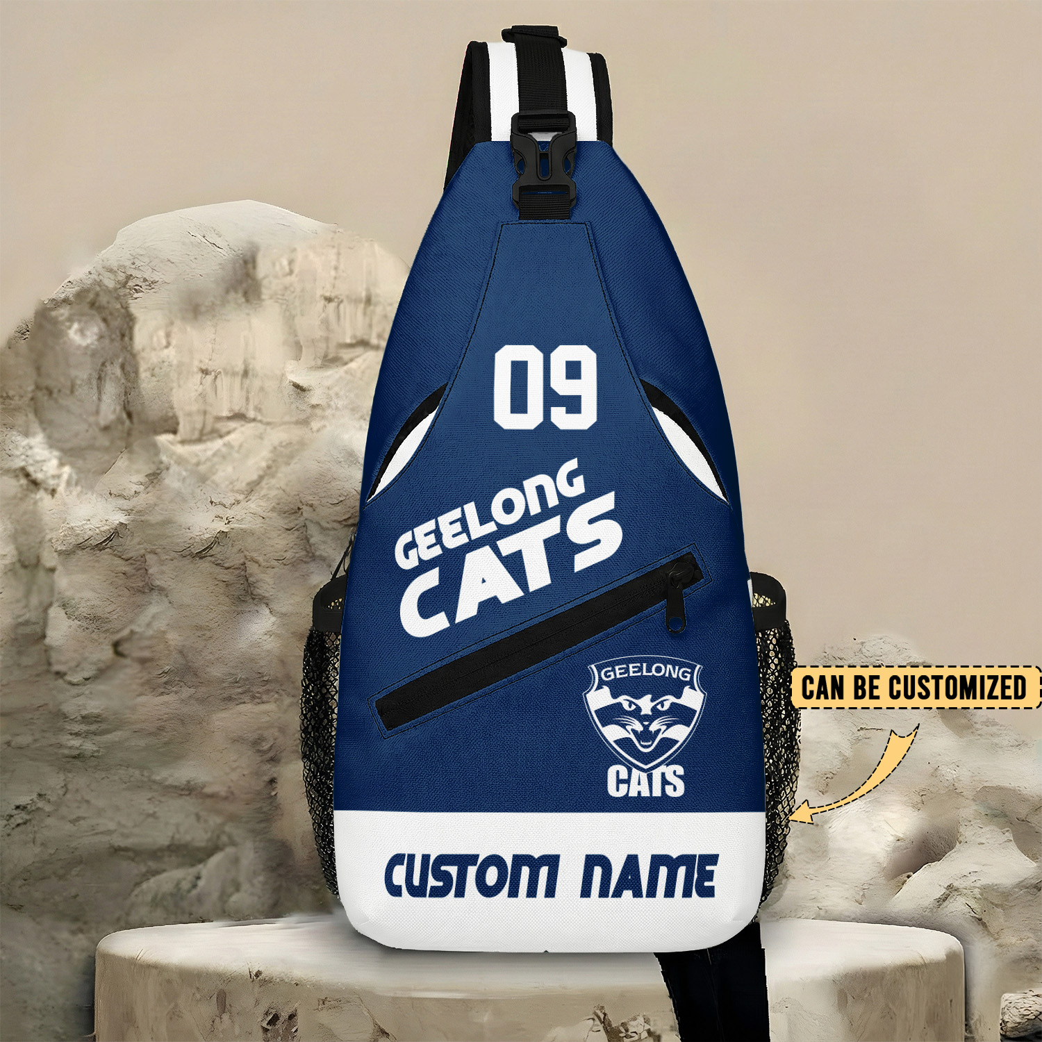 Auspiritmerch Geelong Cats Personalized Sling Bags Gift For Fans