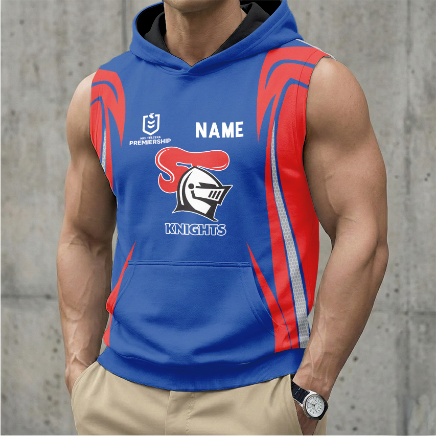 Auspiritmerch Newcastle Knights Personalized Hooded Tank Top Gift For Fans