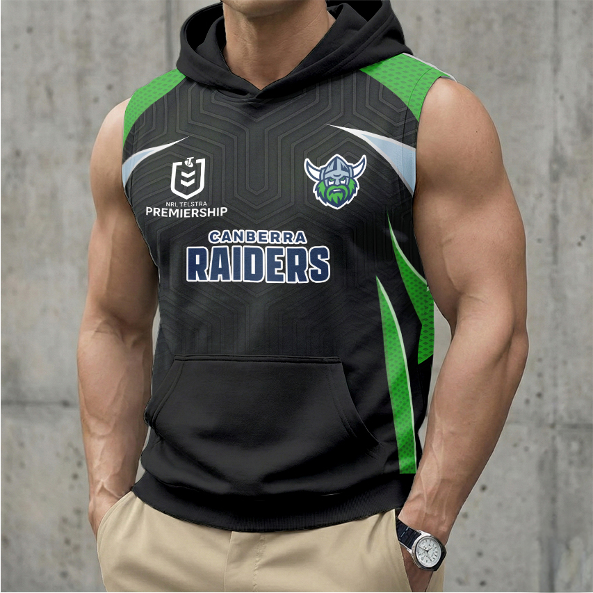 Auspiritmerch Canberra Raiders Personalized Hooded Tank Top Gift For Fans