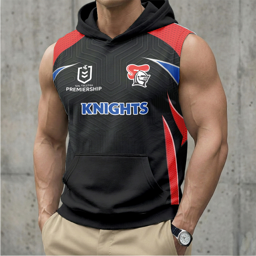 Auspiritmerch Newcastle Knights Personalized Hooded Tank Top Gift For Fans