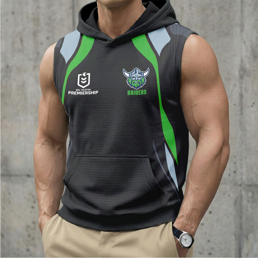 Auspiritmerch Canberra Raiders Personalized Hooded Tank Top Gift For Fans