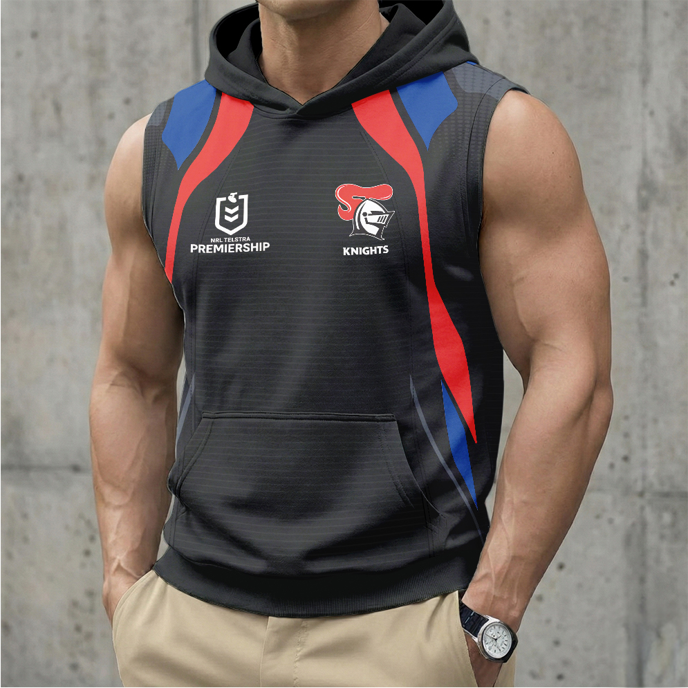 Auspiritmerch Newcastle Knights Personalized Hooded Tank Top Gift For Fans