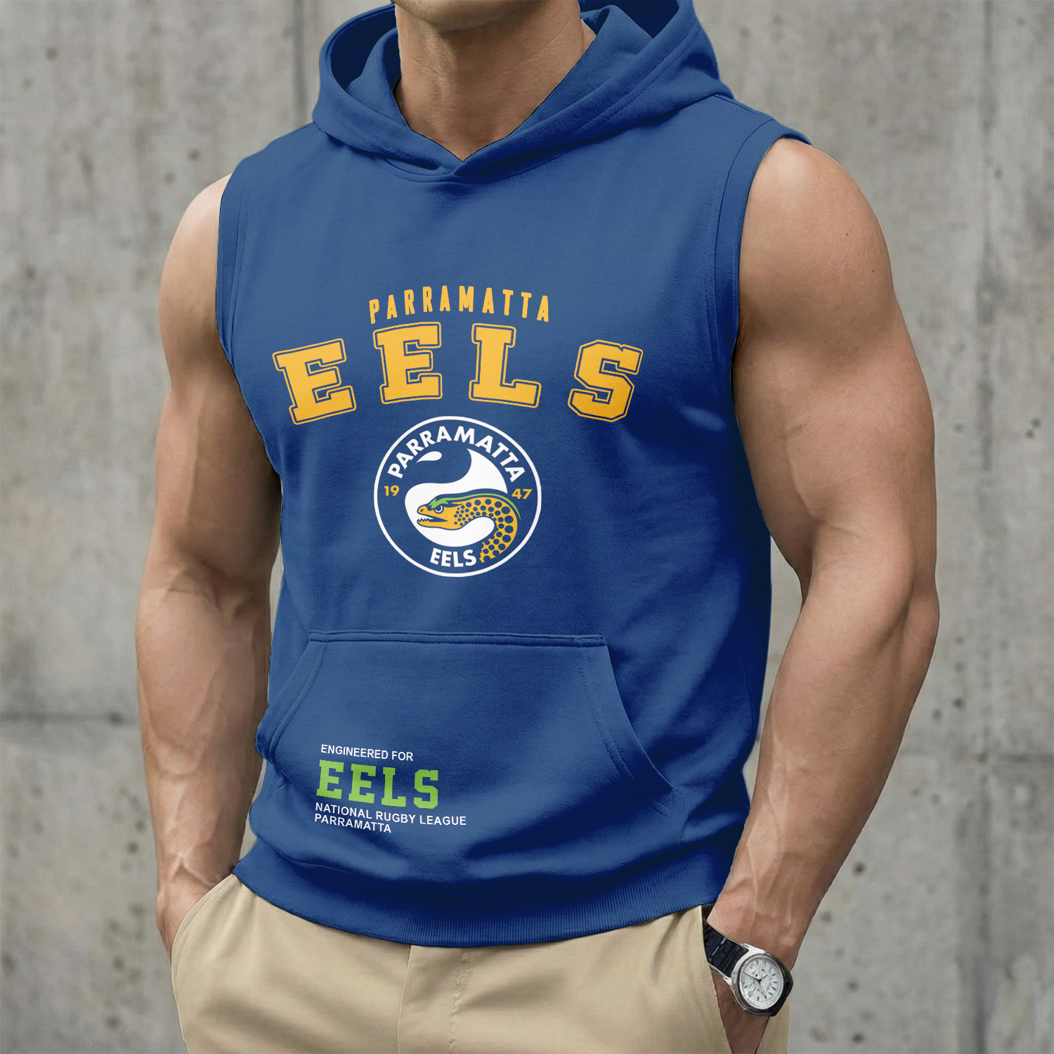 Auspiritmerch Parramatta Eels Personalized Hooded Tank Top Gift For Fans