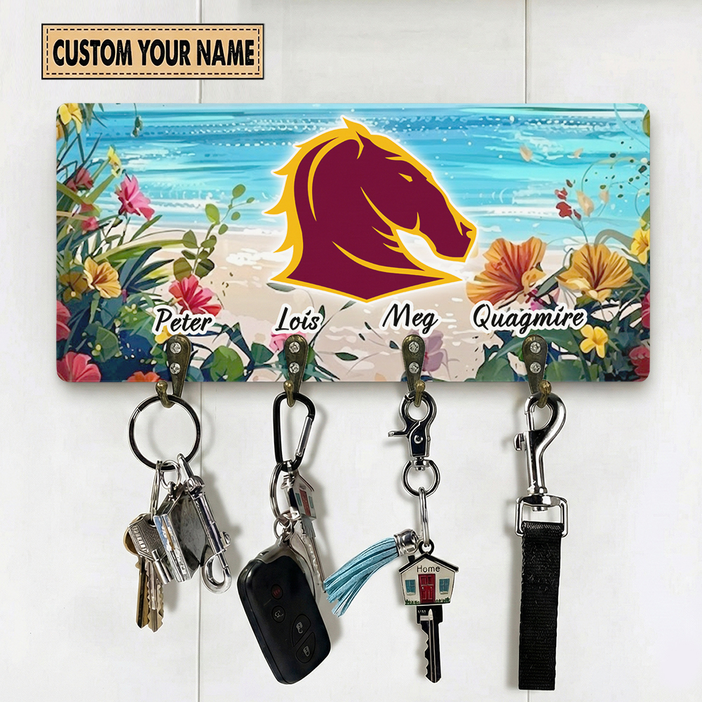 Auspiritmerch Brisbane Broncos Personalized Key Holder Gifts For Fans