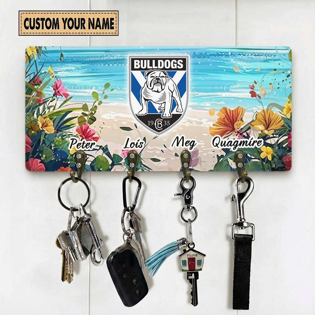 Auspiritmerch Canterbury-Bankstown Bulldogs Personalized Key Holder Gifts For Fans
