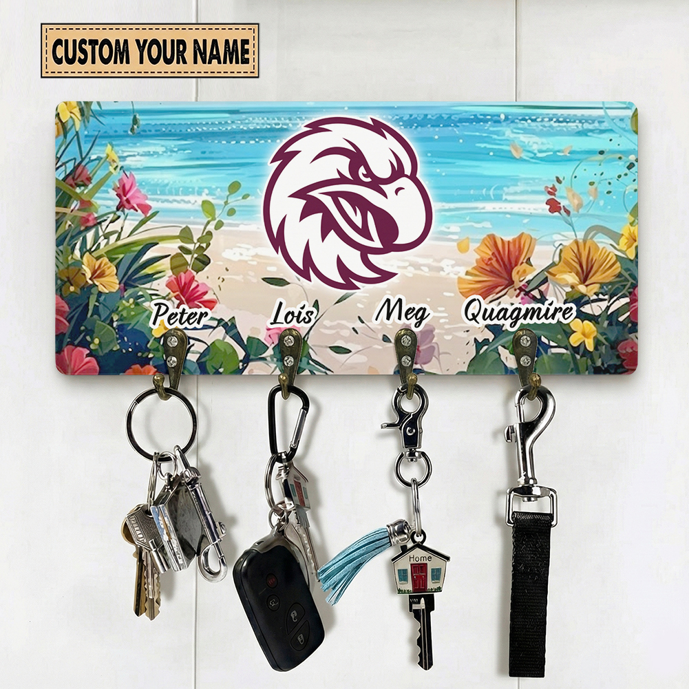 Auspiritmerch Manly Warringah Sea Eagles Personalized Key Holder Gifts For Fans