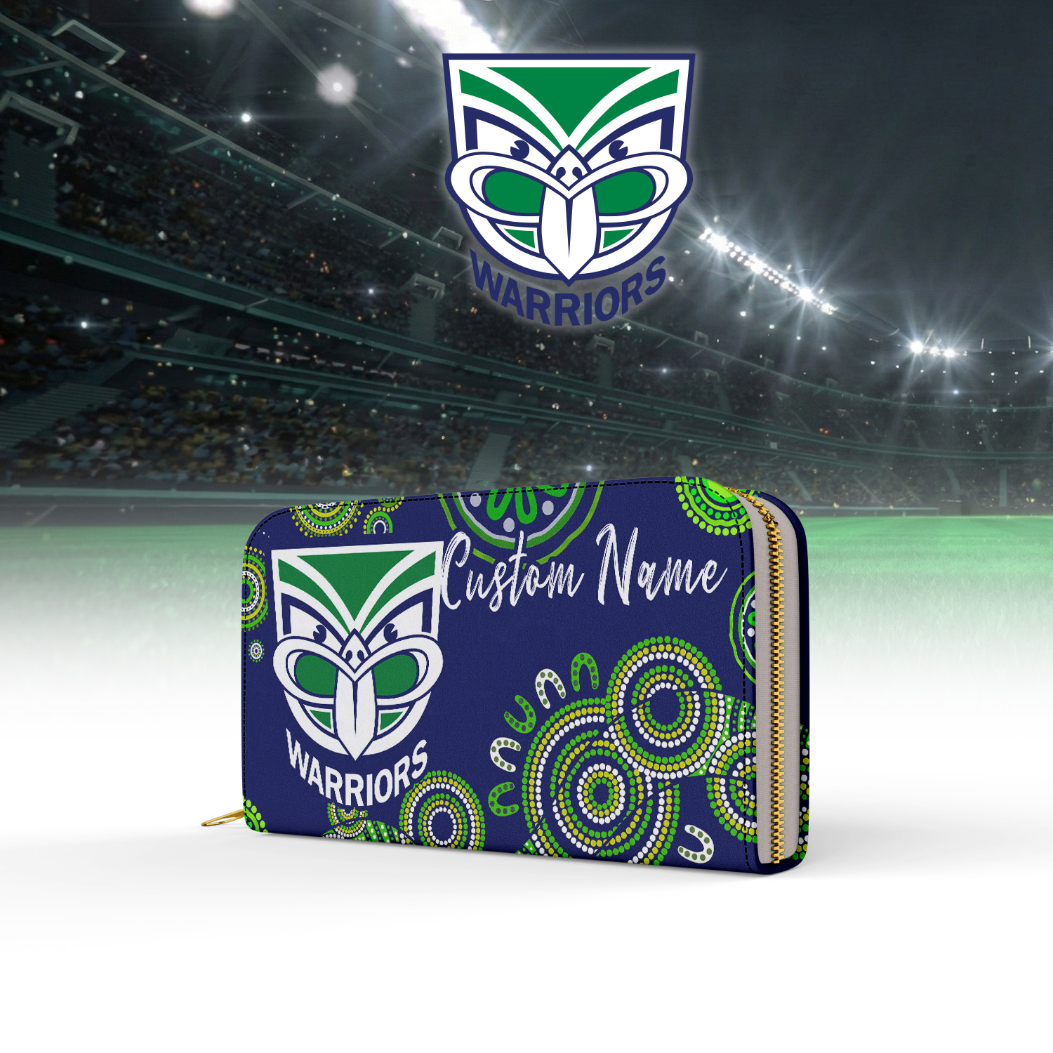 Auspiritmerch New Zealand Warriors Personalized Clutch Purse Gift For Fans