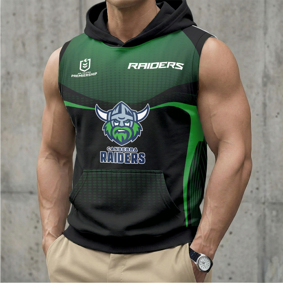 Auspiritmerch Canberra Raiders Personalized Hooded Tank Top Gift For Fans
