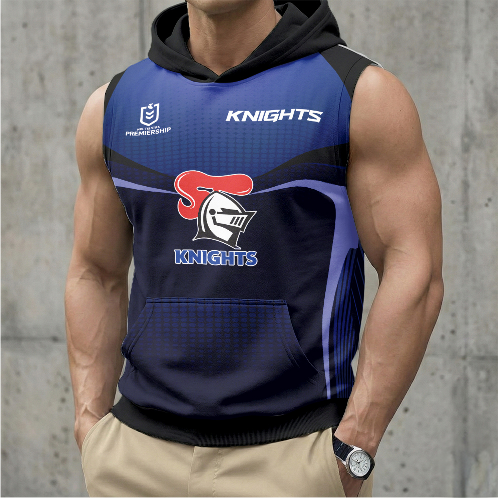 Auspiritmerch Newcastle Knights Personalized Hooded Tank Top Gift For Fans