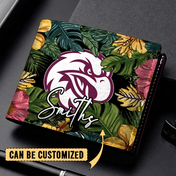 Auspiritmerch Manly Warringah Sea Eagles Personalized Leather Wallet Gift For Fans