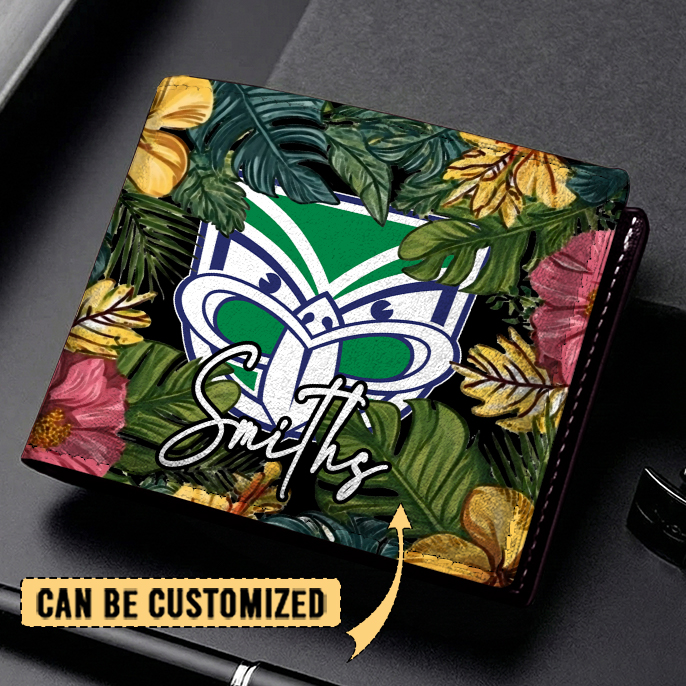 Auspiritmerch New Zealand Warriors Personalized Leather Wallet Gift For Fans