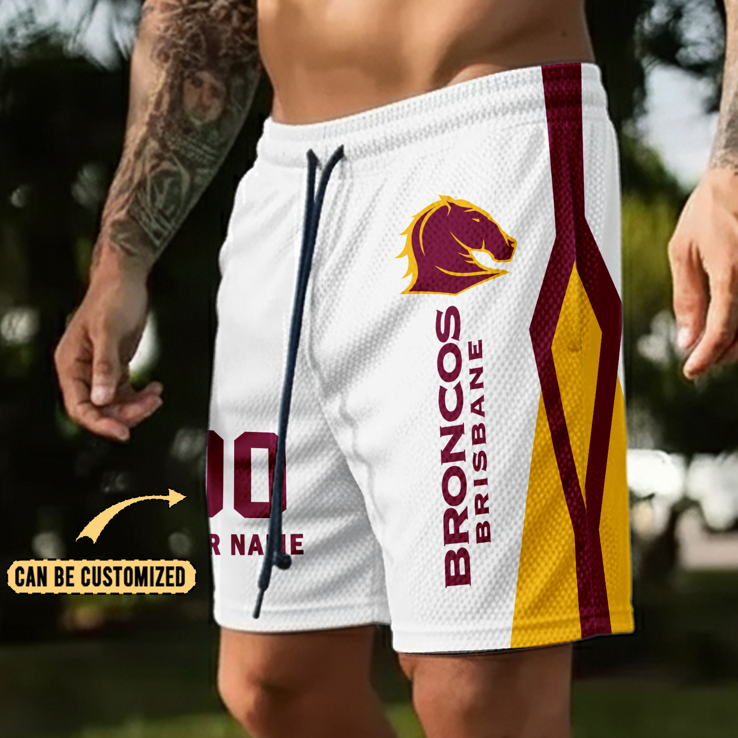 Auspiritmerch Brisbane Broncos Personalized Short Pants Gift For Fans
