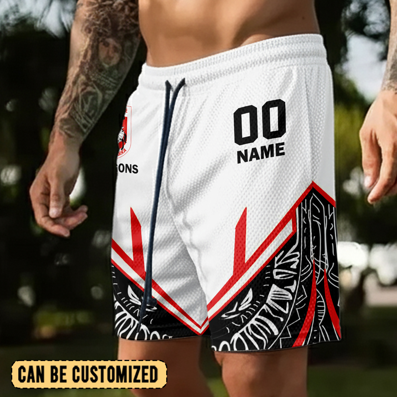 Auspiritmerch St. George Illawarra Dragons Personalized Short Pants Gift For Fans
