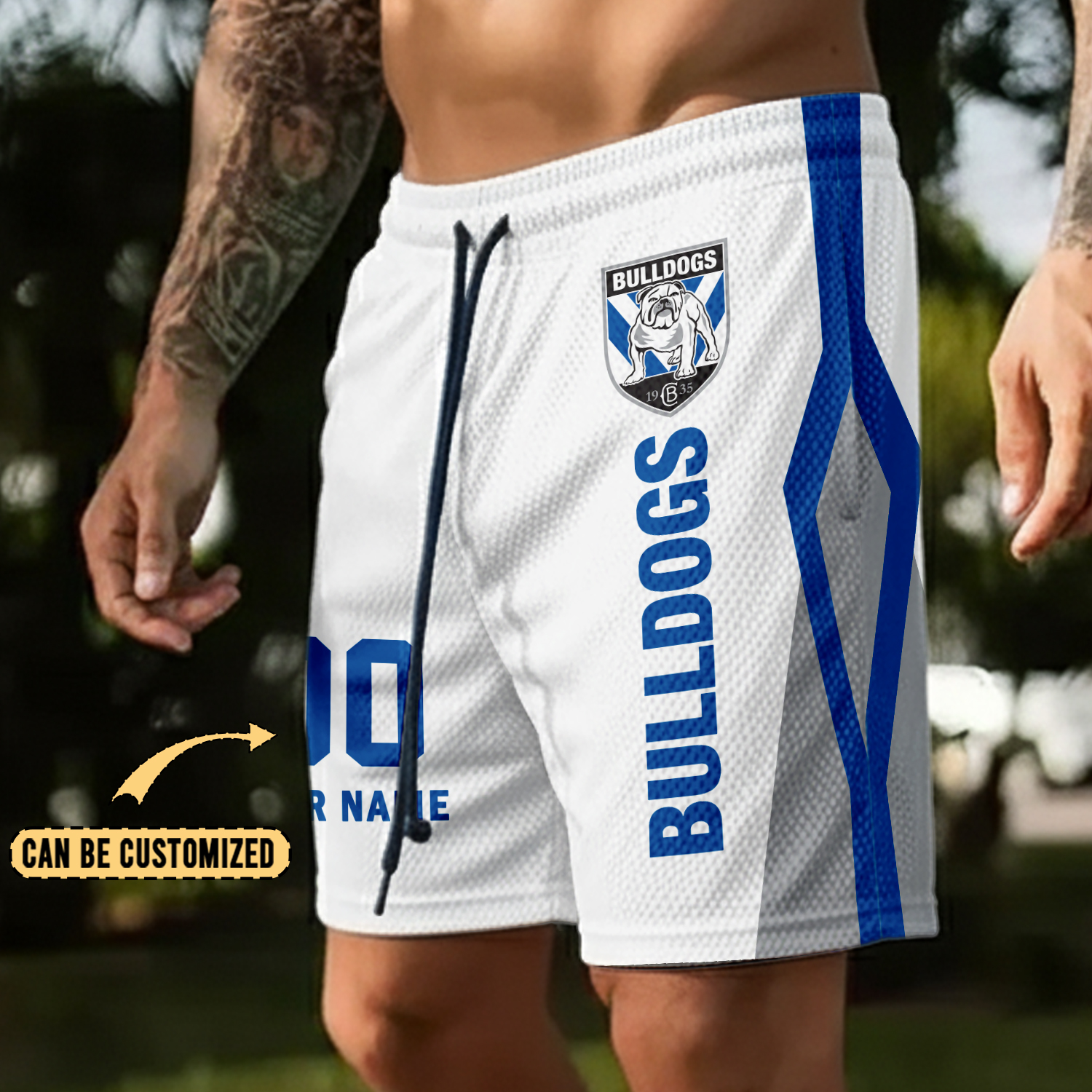 Auspiritmerch Canterbury-Bankstown Bulldogs Personalized Short Pants Gift For Fans