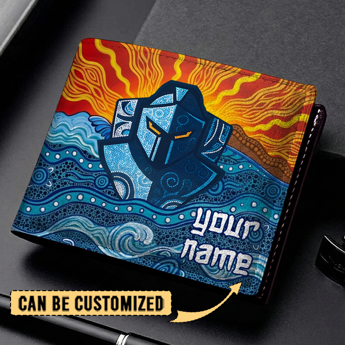 Auspiritmerch Gold Coast Titans Personalized Leather Wallet Gift For Fans