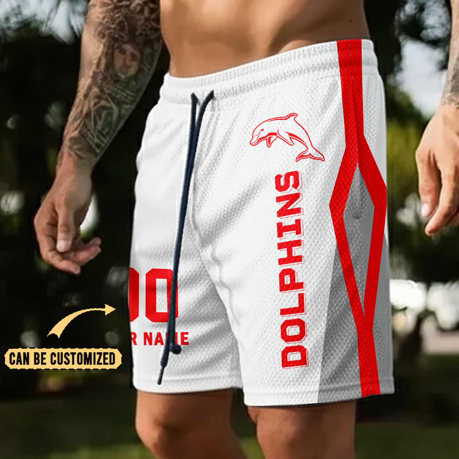 Auspiritmerch Dolphins Personalized Short Pants Gift For Fans
