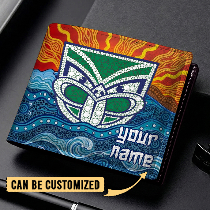 Auspiritmerch New Zealand Warriors Personalized Leather Wallet Gift For Fans