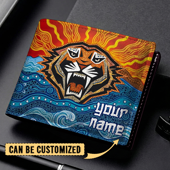Auspiritmerch Wests Tigers Personalized Leather Wallet Gift For Fans