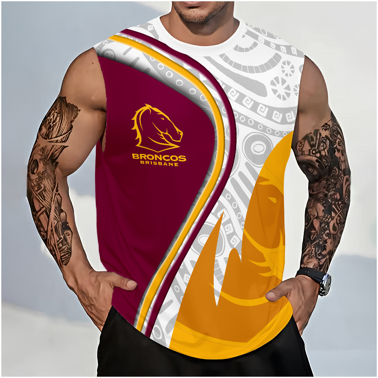 Auspiritmerch Brisbane Broncos Personalized Tank Top Gift For Fans