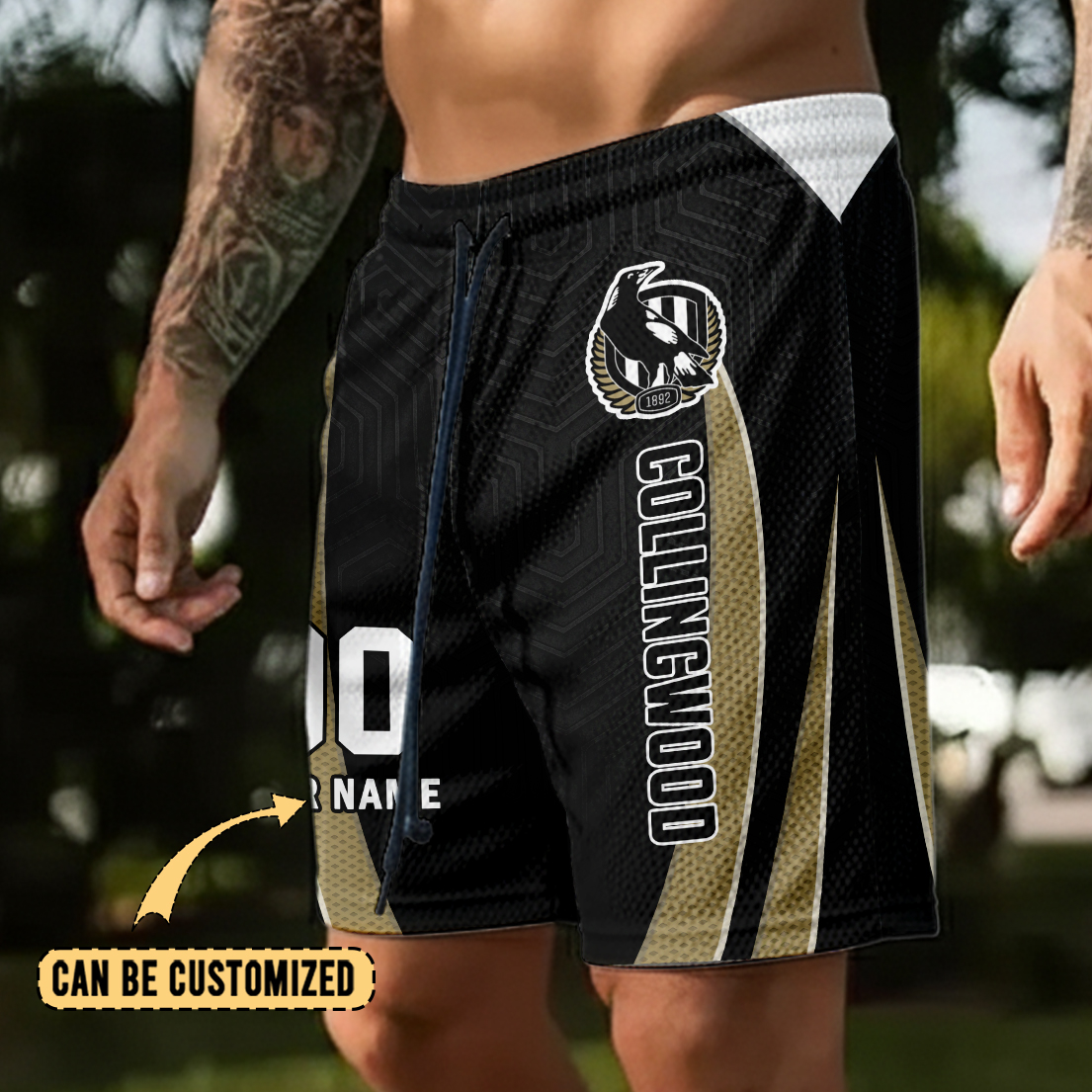 Auspiritmerch Collingwood Magpies Personalized Short Pants Gift For Fans