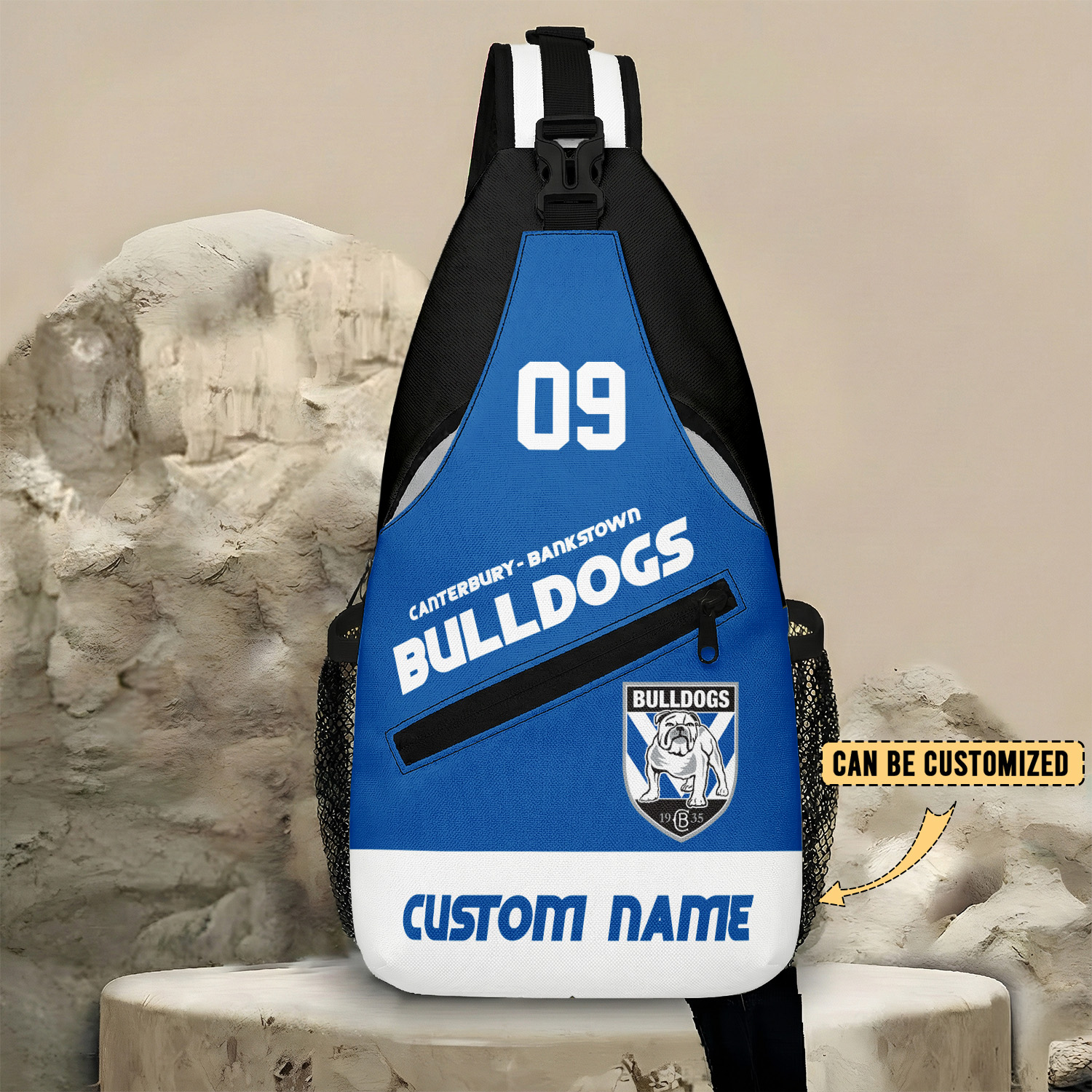 Auspiritmerch Canterbury-Bankstown Bulldogs Personalized Sling Bags Gift For Fans