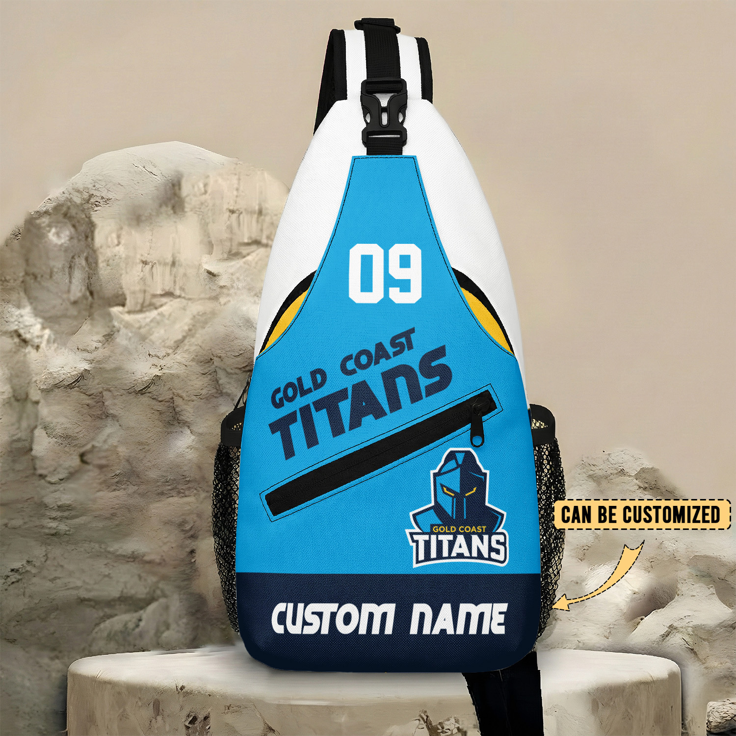 Auspiritmerch Gold Coast Titans Personalized Sling Bags Gift For Fans