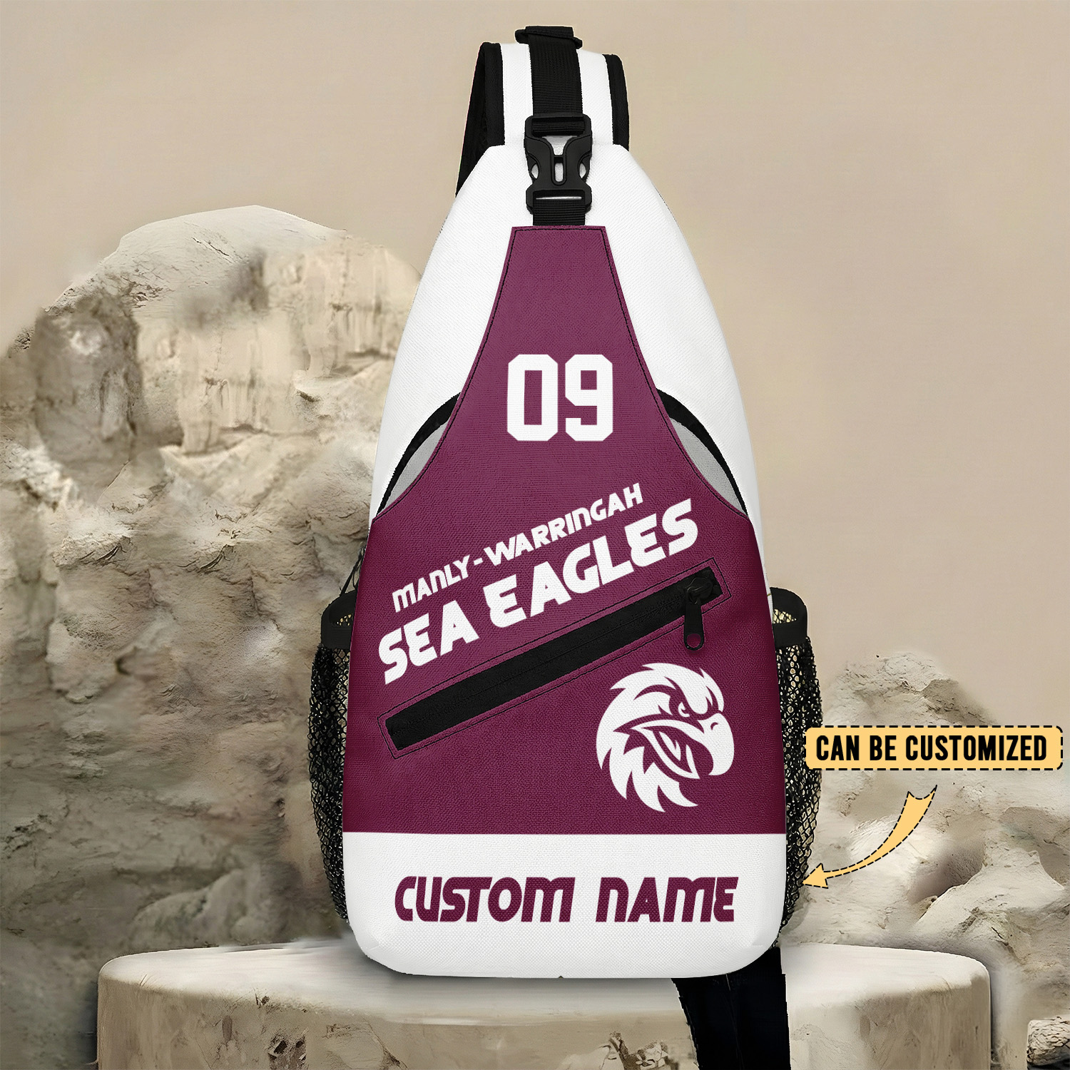Auspiritmerch Manly Warringah Sea Eagles Personalized Sling Bags Gift For Fans