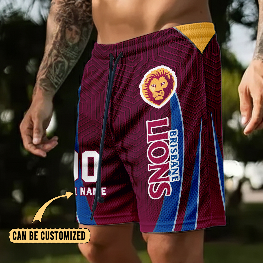 Auspiritmerch Brisbane Lions Personalized Short Pants Gift For Fans