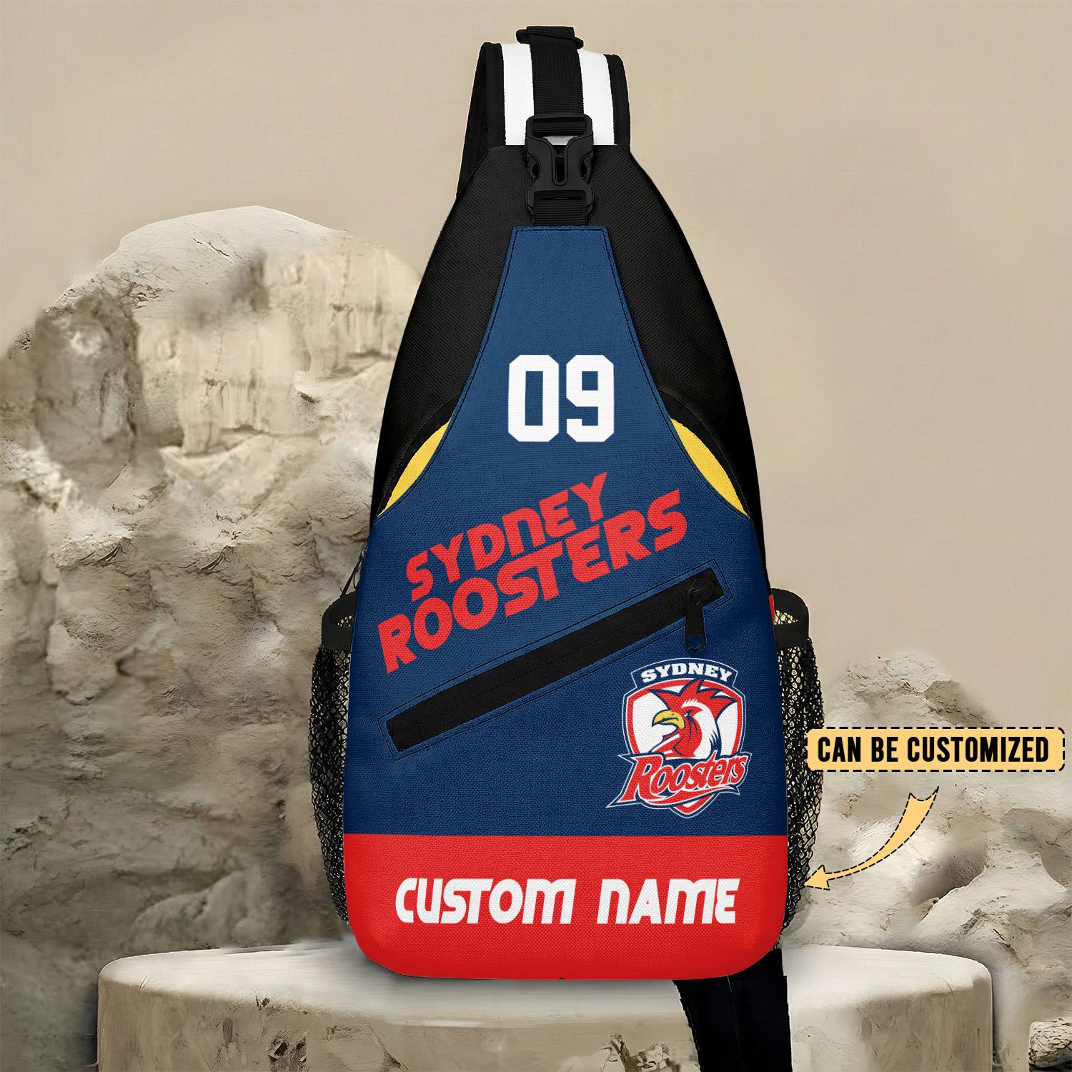 Auspiritmerch Sydney Roosters Personalized Sling Bags Gift For Fans