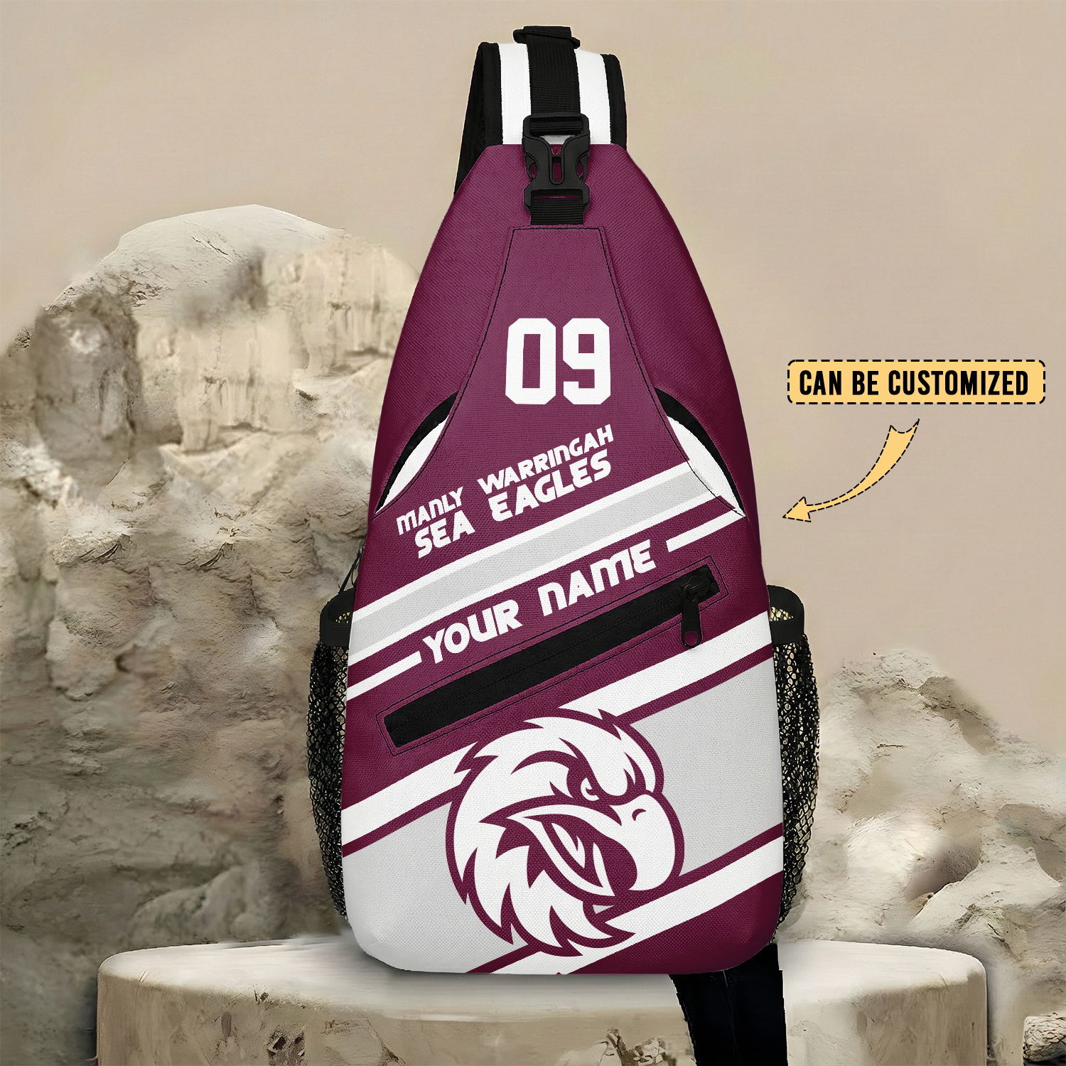 Auspiritmerch Manly Warringah Sea Eagles Personalized Sling Bags Gift For Fans