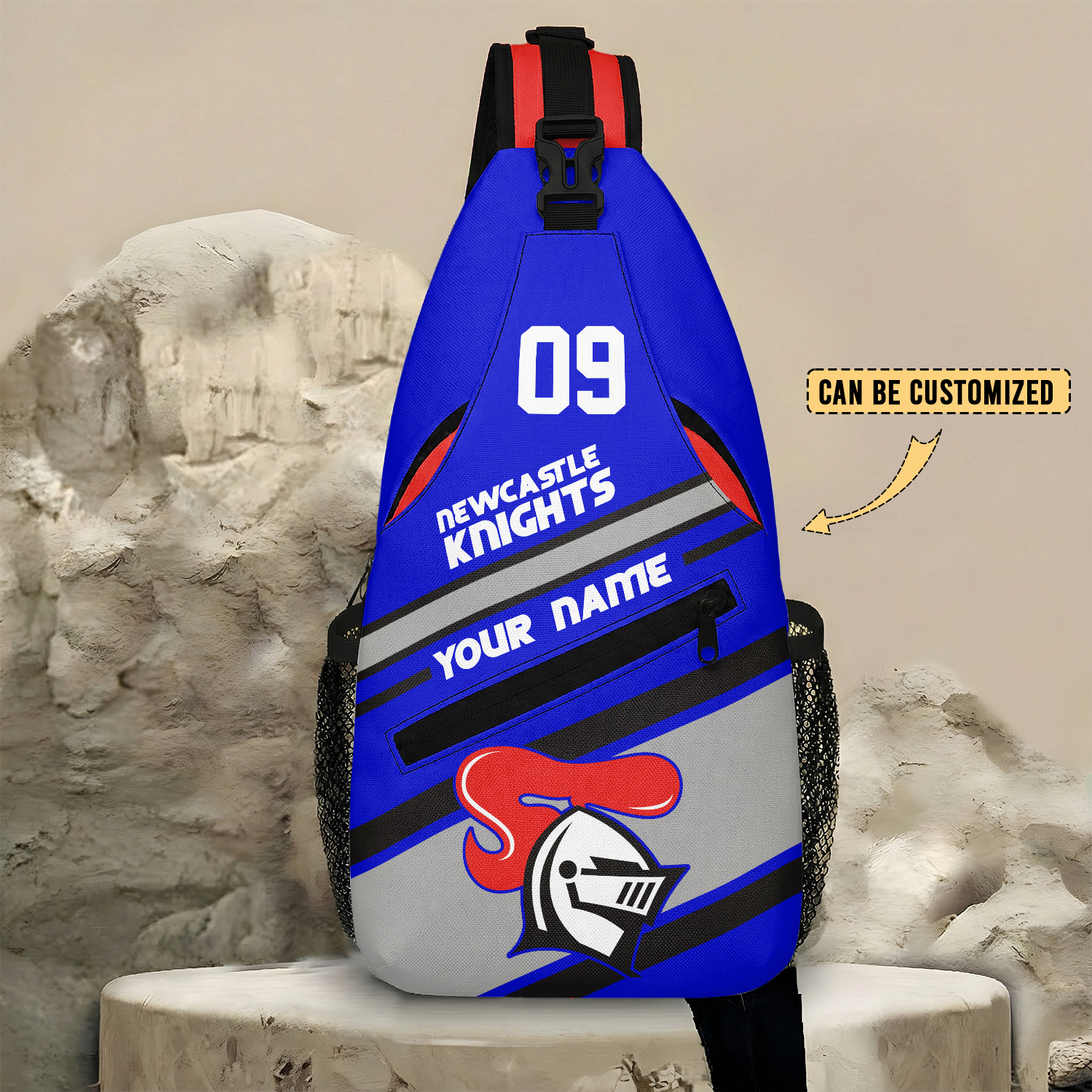Auspiritmerch Newcastle Knights Personalized Sling Bags Gift For Fans