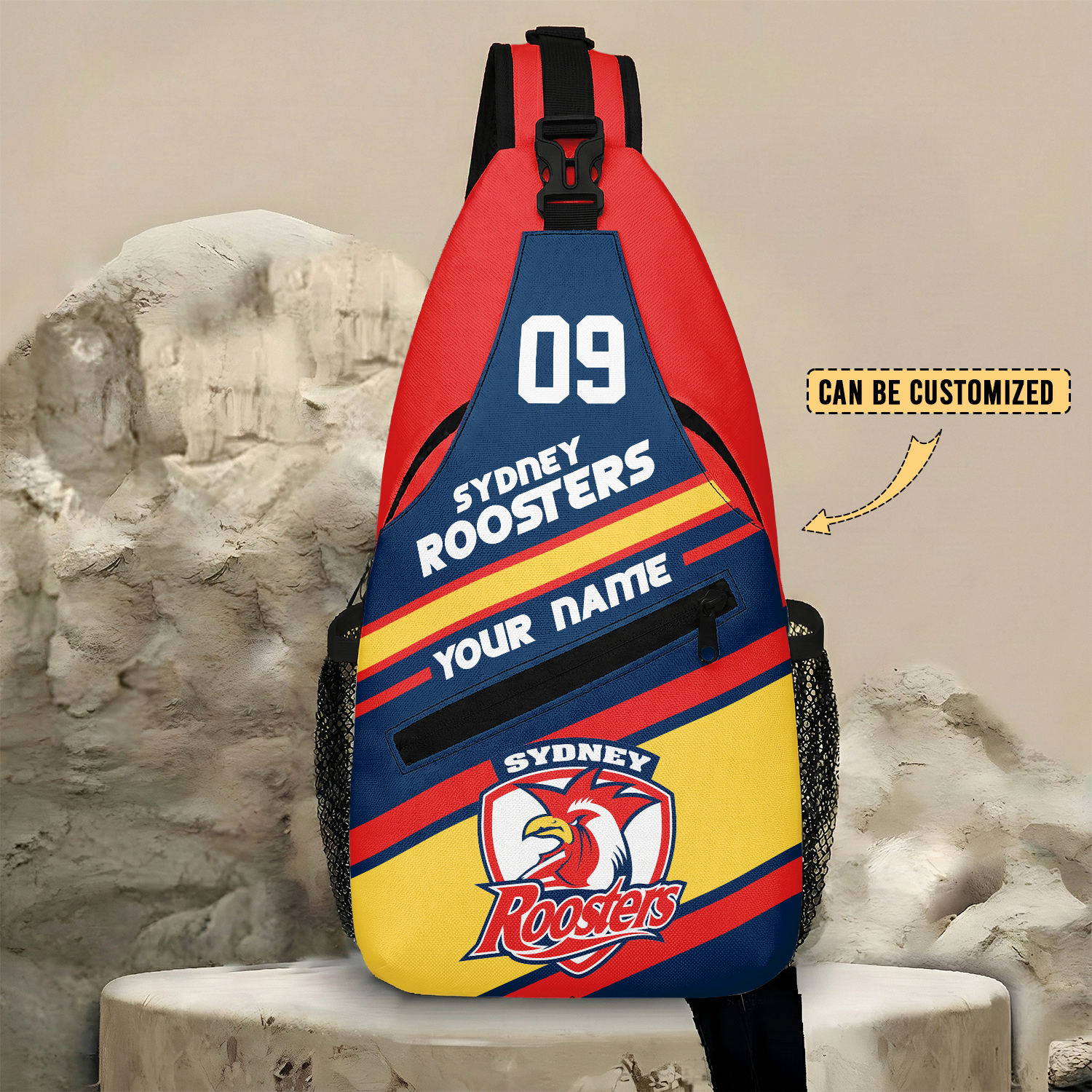 Auspiritmerch Sydney Roosters Personalized Sling Bags Gift For Fans