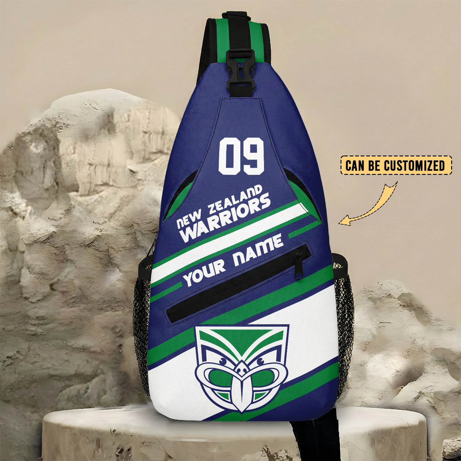 Auspiritmerch New Zealand Warriors Personalized Sling Bags Gift For Fans