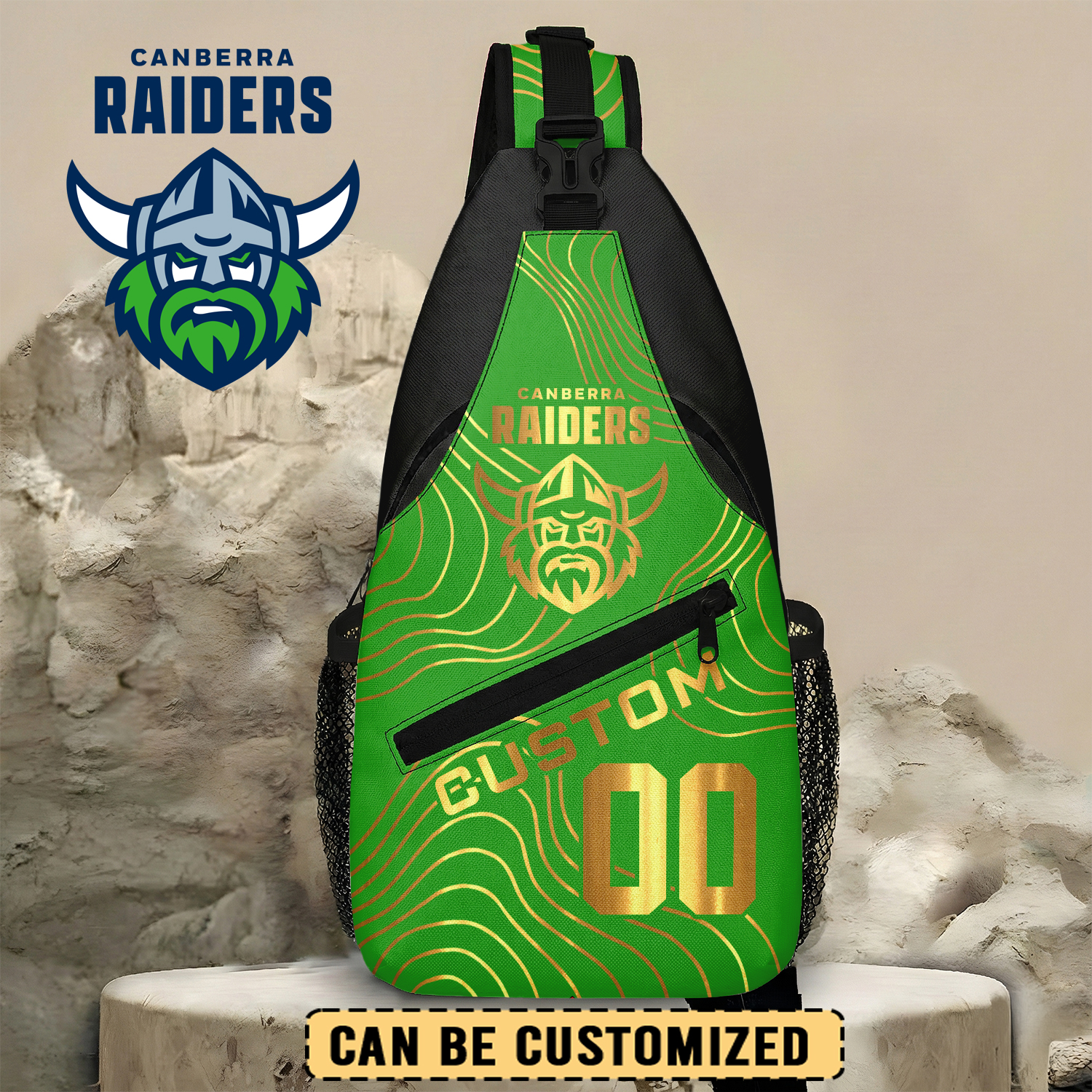 Auspiritmerch Canberra Raiders Personalized Sling Bags Gift For Fans