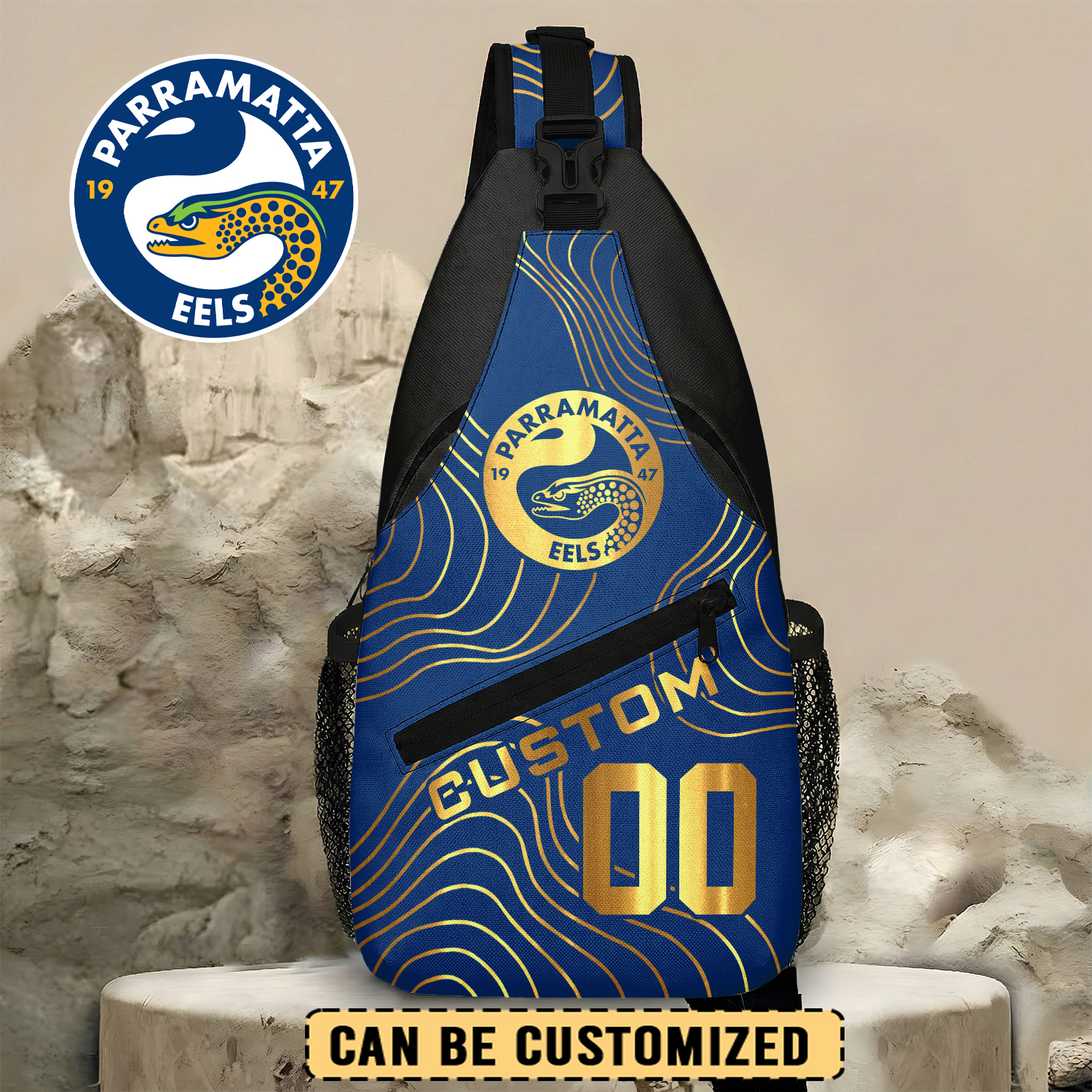 Auspiritmerch Parramatta Eels Personalized Sling Bags Gift For Fans