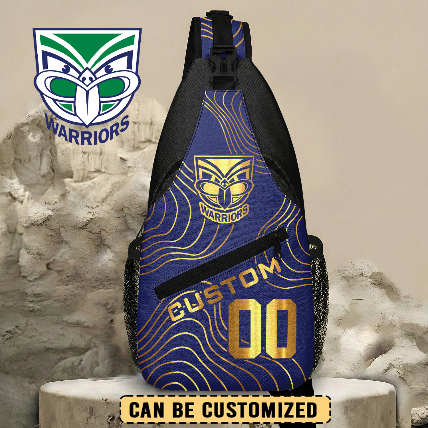 Auspiritmerch New Zealand Warriors Personalized Sling Bags Gift For Fans