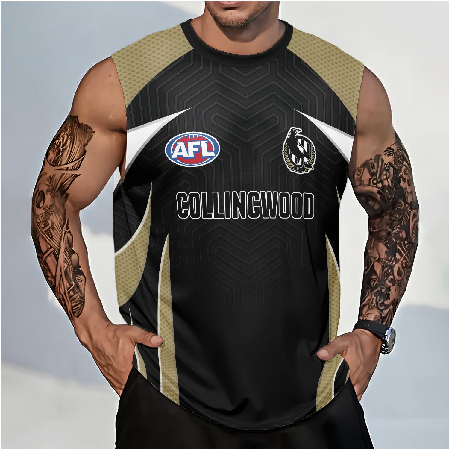 Auspiritmerch Collingwood Magpies Personalized Tank Top Gift For Fans