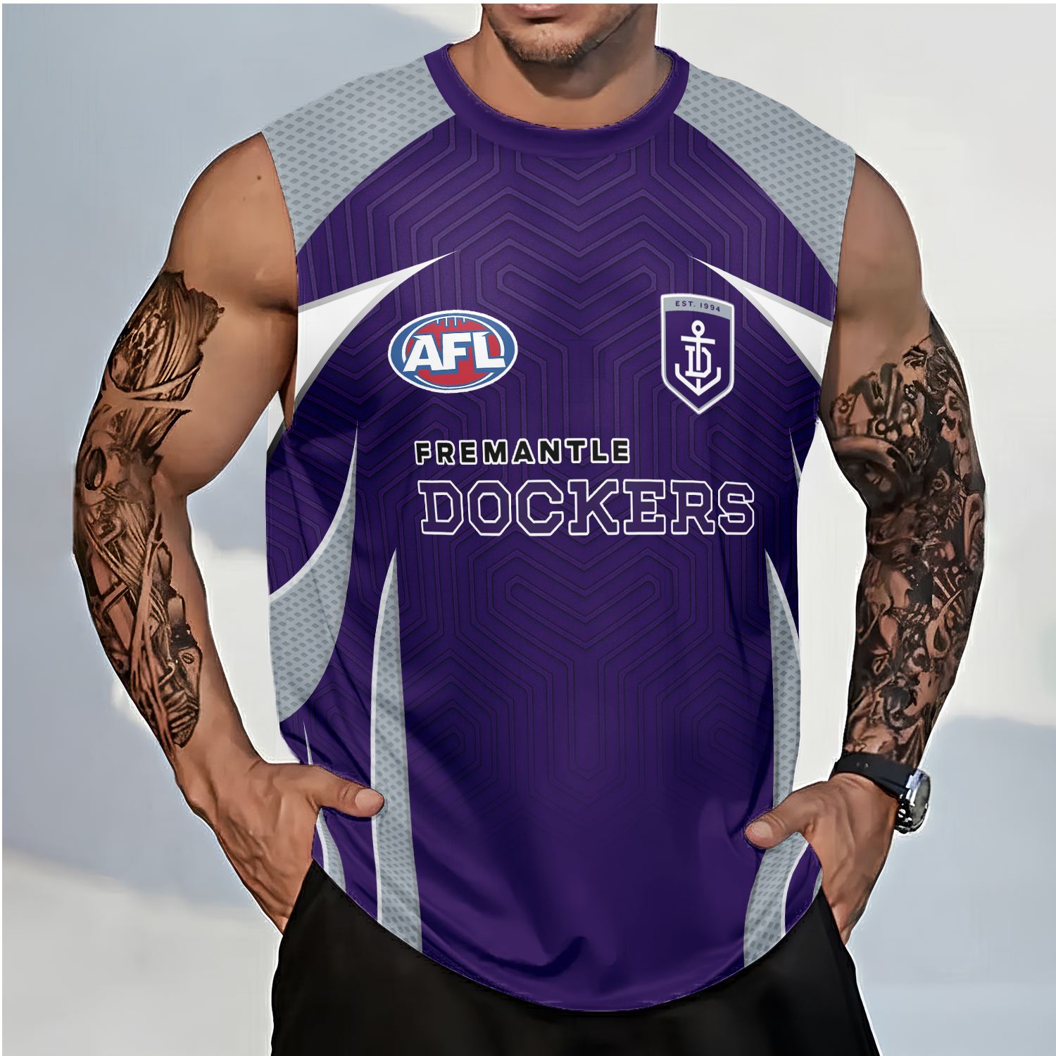 Auspiritmerch Fremantle Dockers Personalized Tank Top Gift For Fans