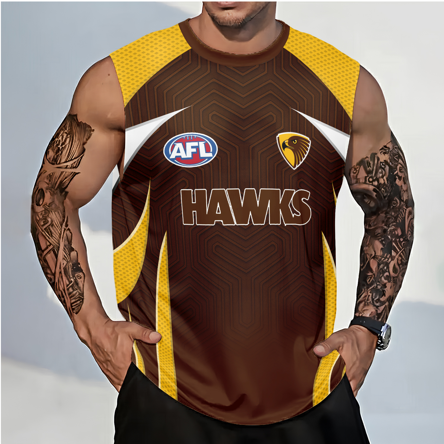 Auspiritmerch Hawthorn Hawks Personalized Tank Top Gift For Fans
